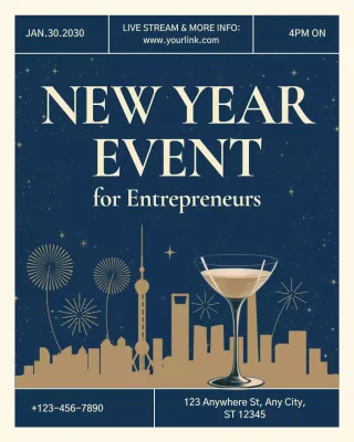 Elegant Business Live Event Instagram Vertical