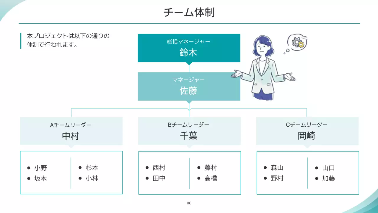 水色 シンプル ビジネス プレゼンテーション