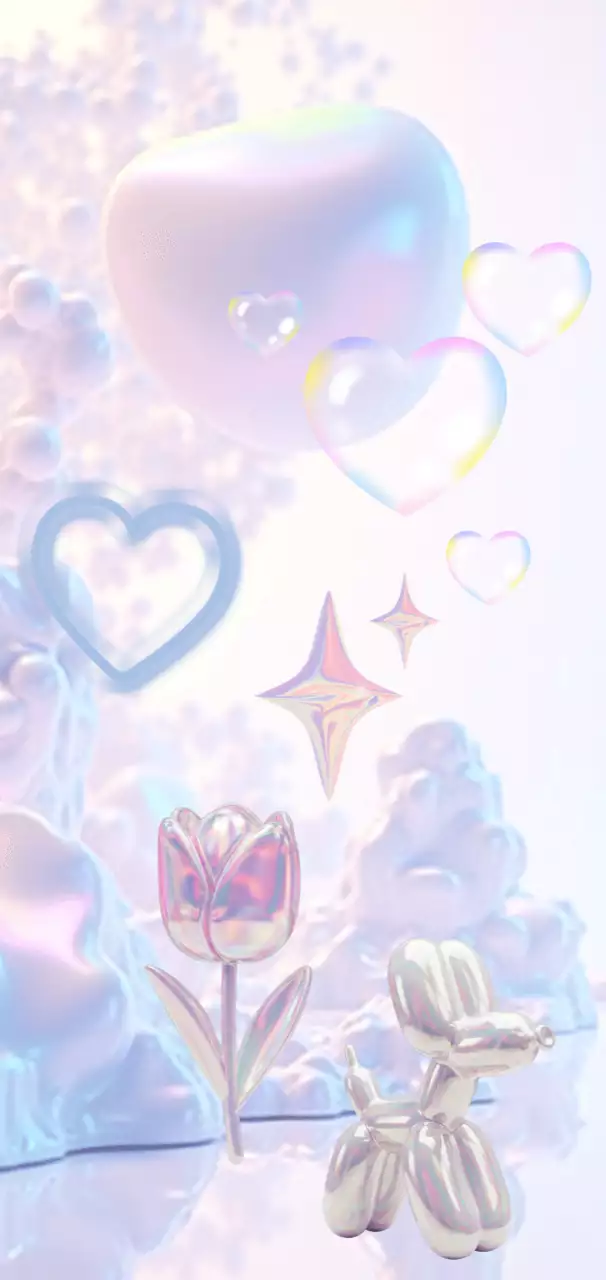 연보라색 아기자기 귀여운 엽서