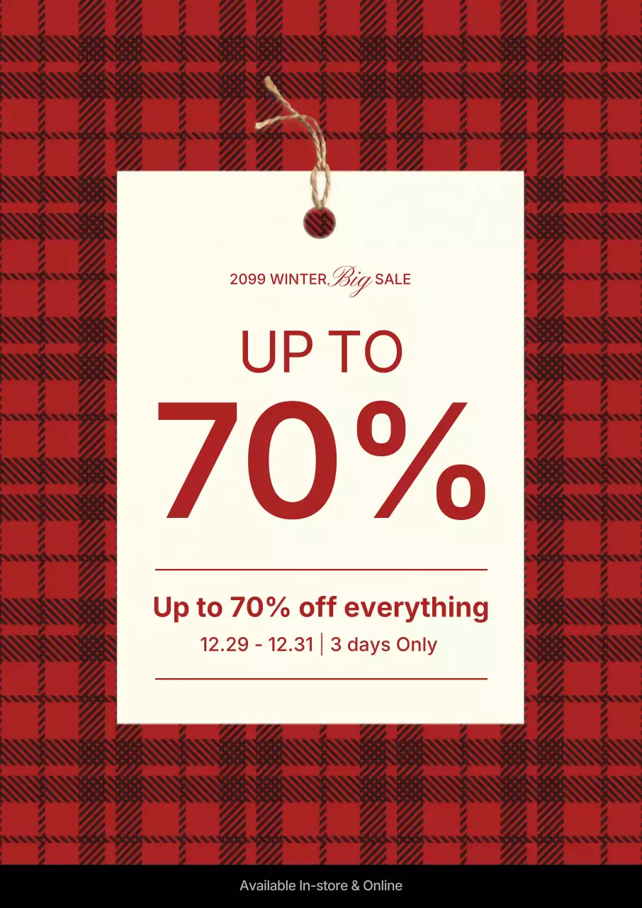 Red Classic Sale Promotion