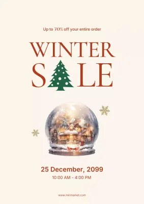 Beige Traditional Winter Promotion