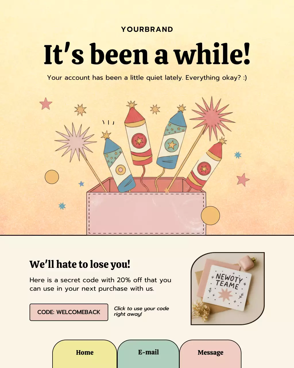 Yellow Retro Customer Promotion