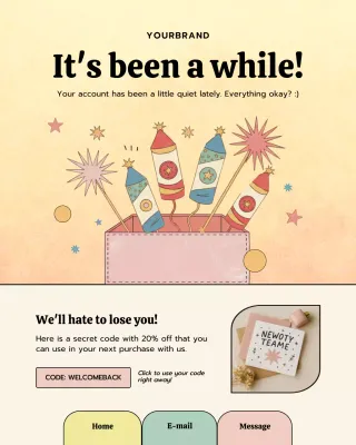 Yellow Retro Customer Promotion