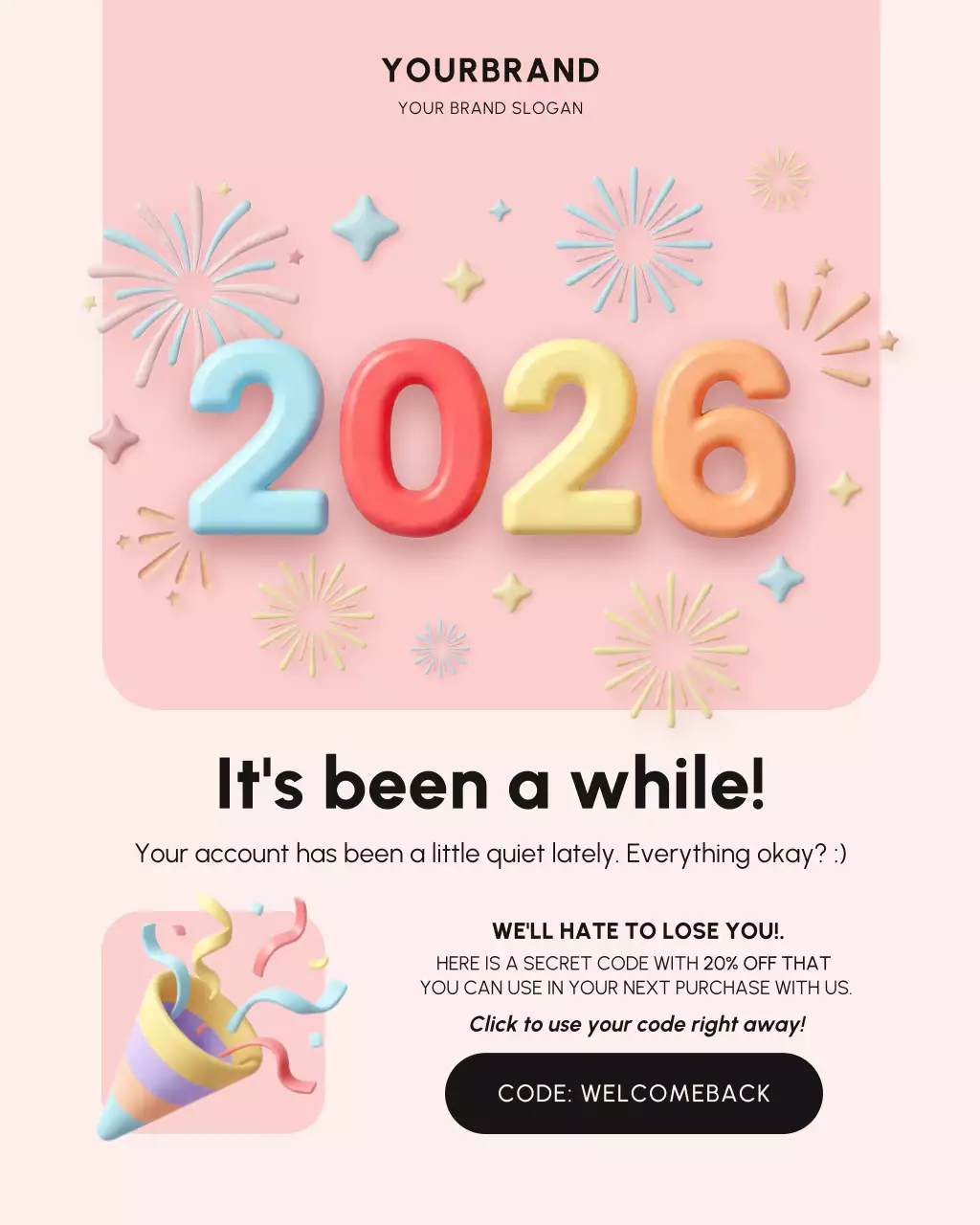 Pink Modern Customer Promotion