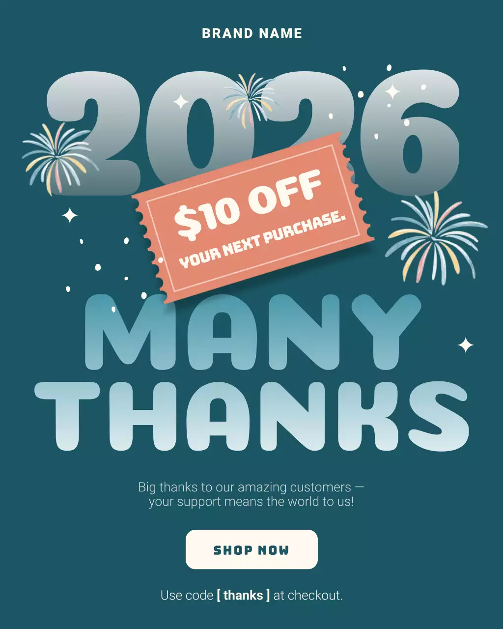 Teal Modern Discount Promotion Instagram Post