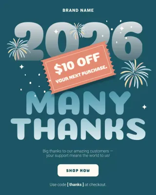 Teal Modern Discount Promotion Instagram Post