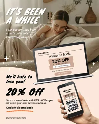 Beige Modern Shopping Promotion