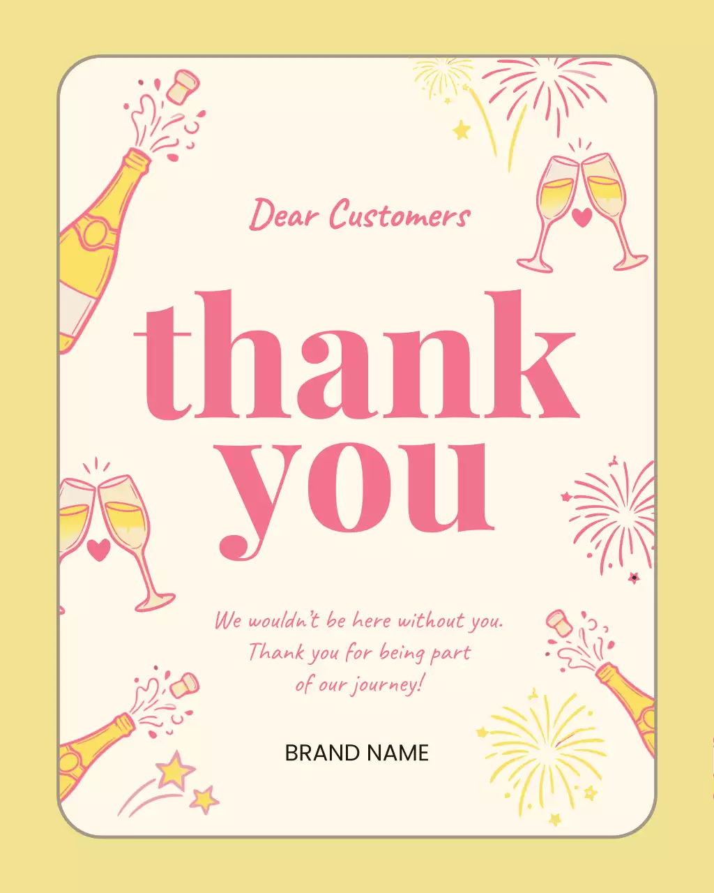 Beige Elegant Thank You Card Instagram Post
