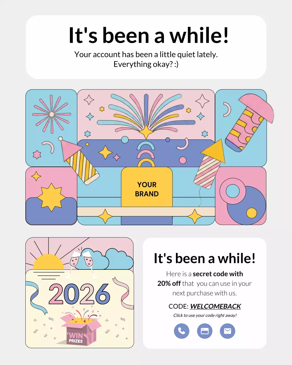 Colorful Modern Welcome Promotion