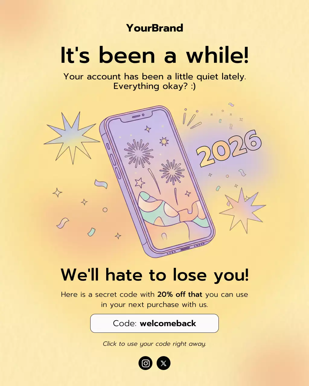 Beige Modern Re-Engagement Promotion