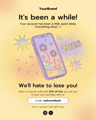 Beige Modern Re-Engagement Promotion