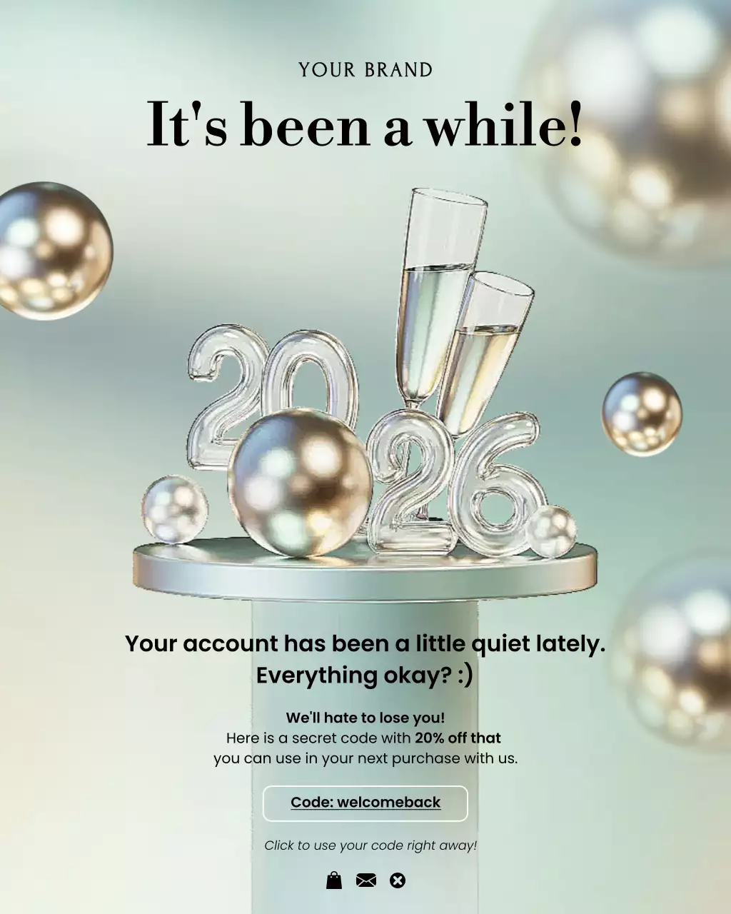 Silver Modern New Year Promotion