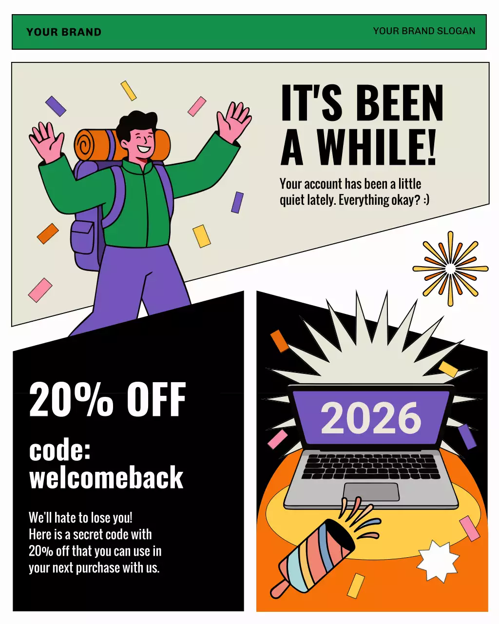 Colorful Modern Discount Promotion