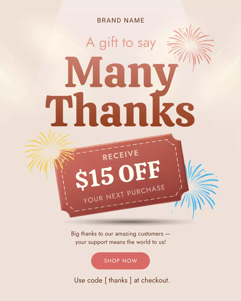 Beige Modern Sale Advertisement Instagram Post