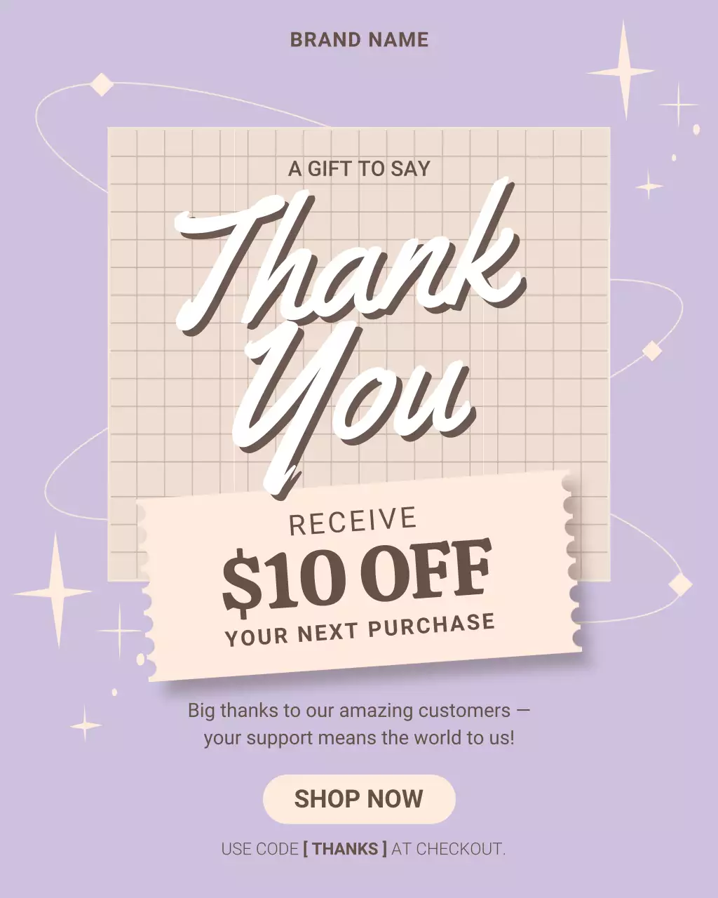 Purple Modern Discount Promotion Instagram Post