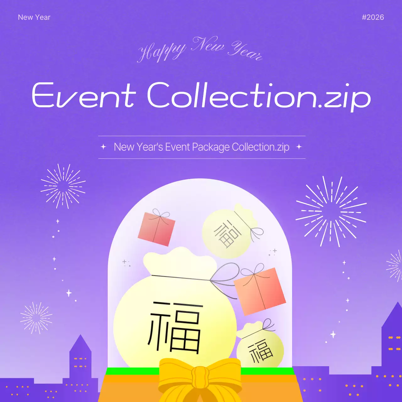 Promoção do evento kitsch de Ano Novo da Bora