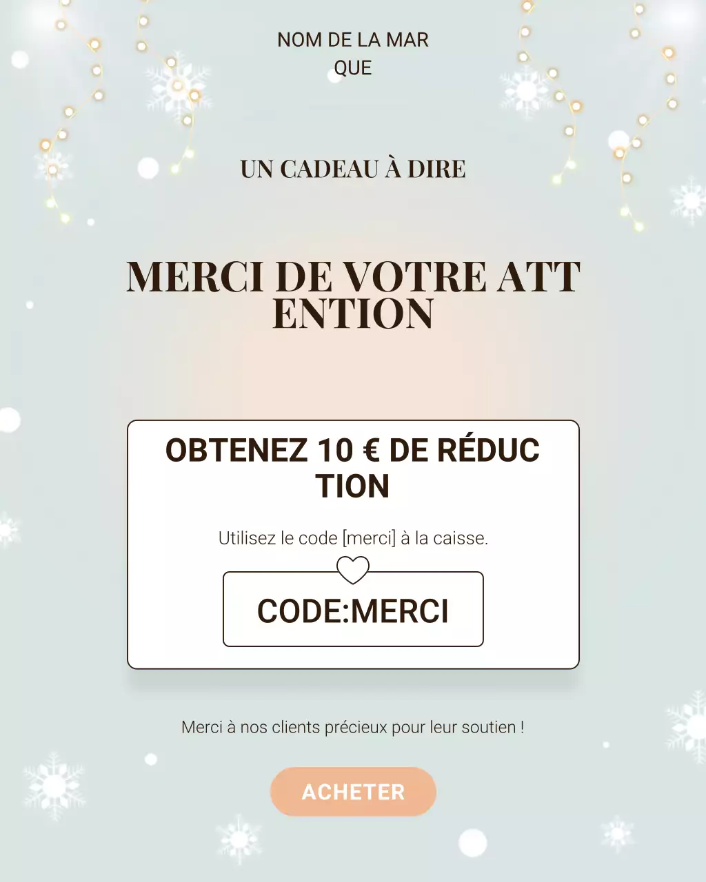 Publication Instagram de promotion élégante et grise