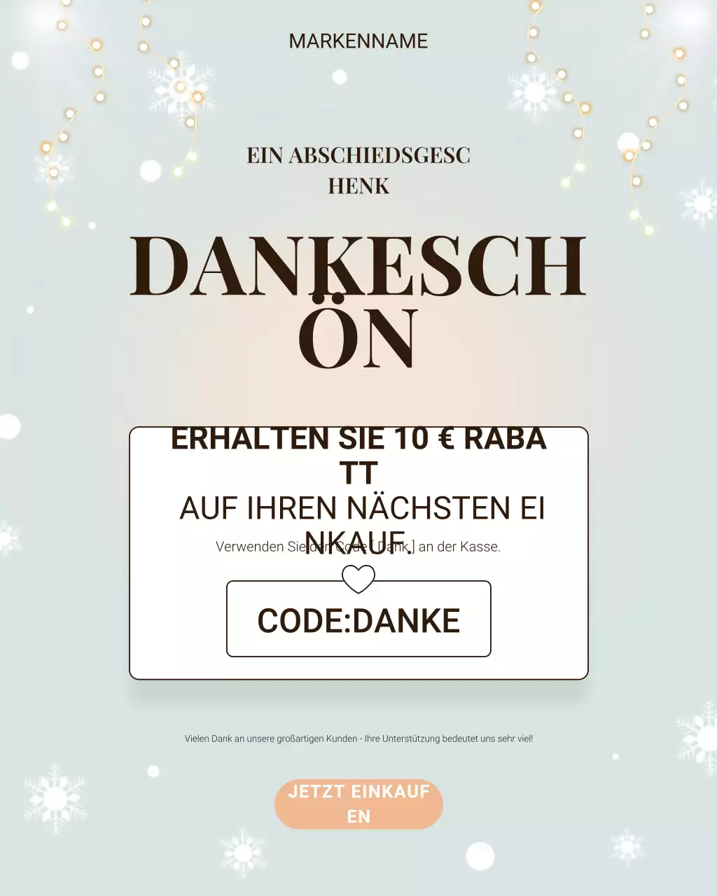 Grey Elegant Rabattaktion auf Instagram