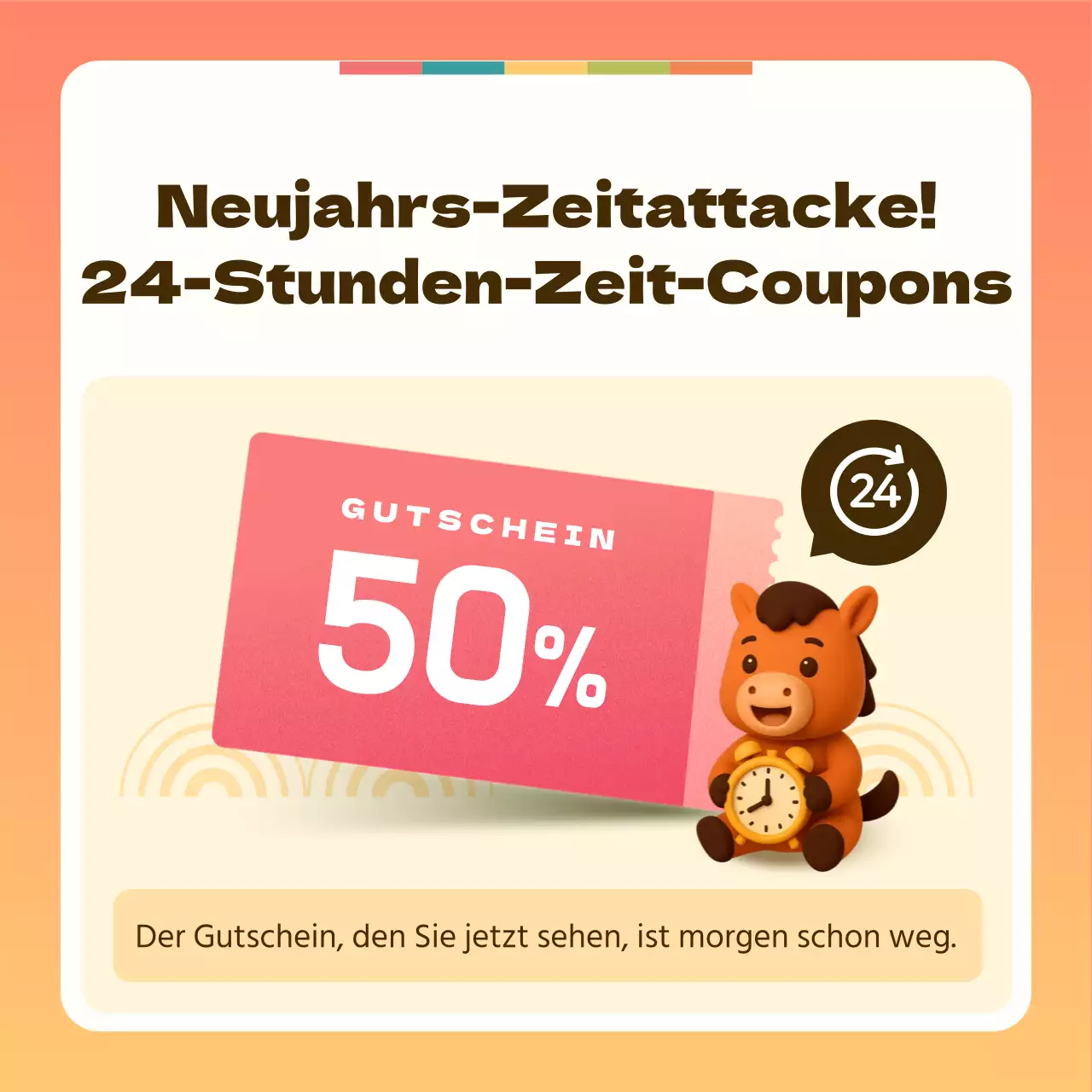 Orange Baby Neujahrs-Event-Aktion