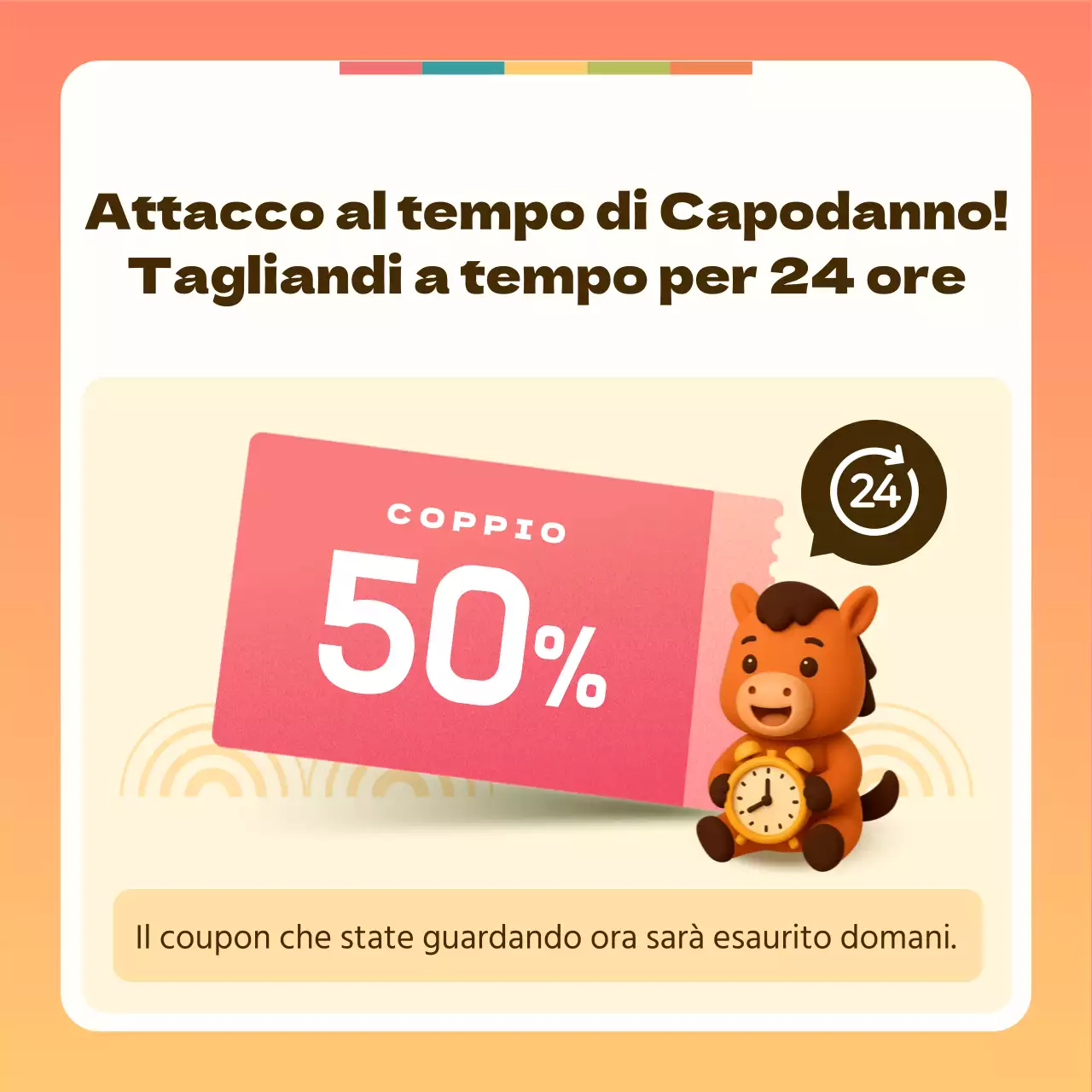 Promozione dell'evento di Capodanno Orange Baby