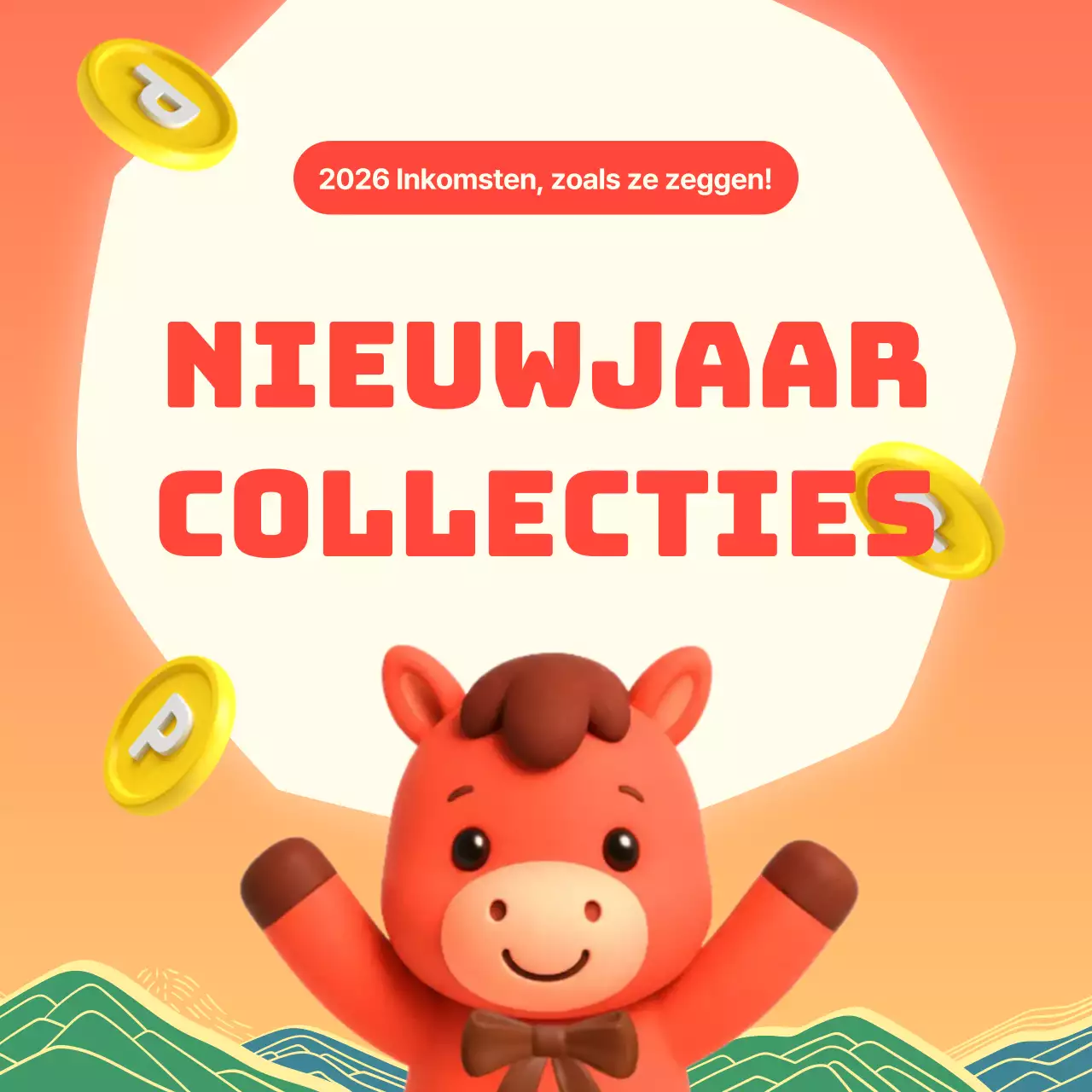 Promotie van het Orange Baby Nieuwjaarsevenement