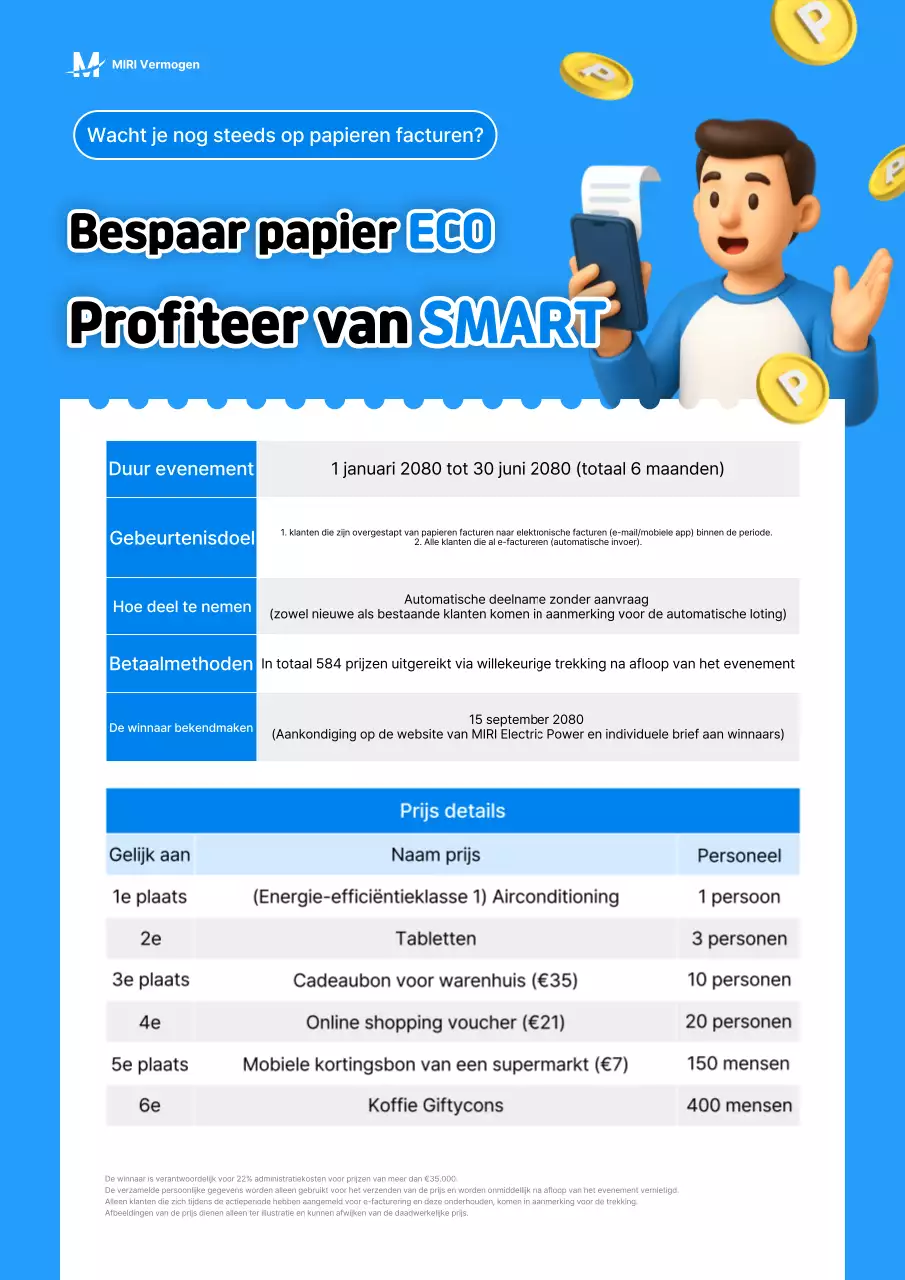 Informatie over het Blue Modern Electronic Billing-evenement