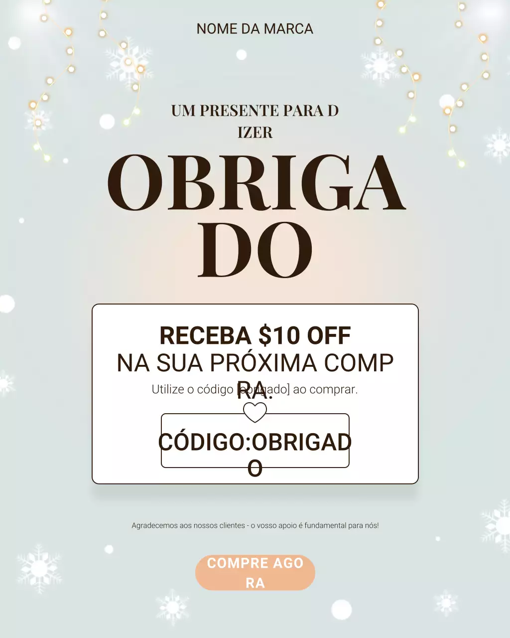 Postagem no Instagram sobre promoção de desconto elegante em tons de cinza