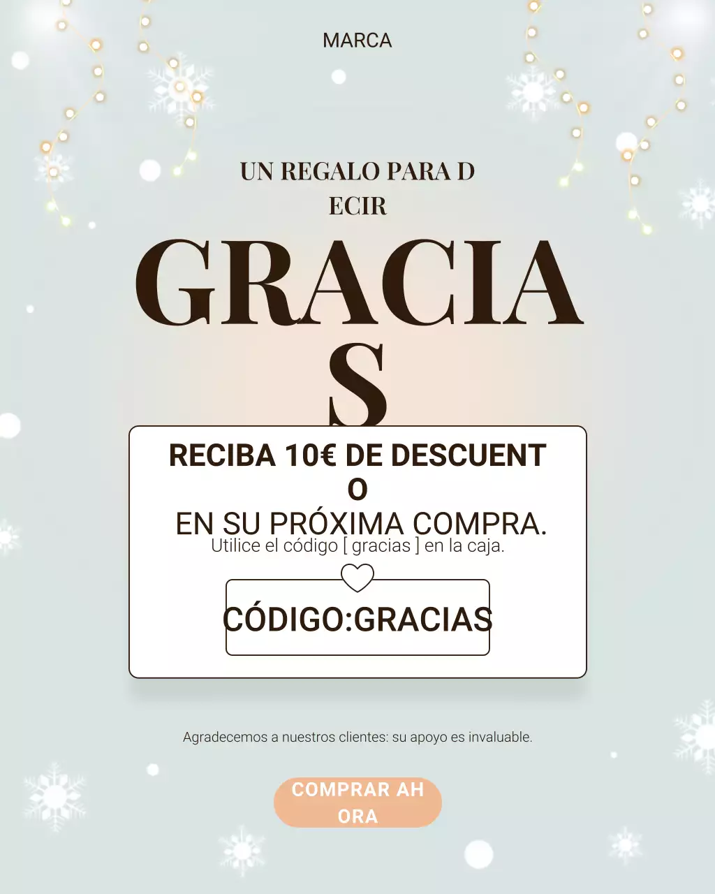 Publicación de Instagram de promoción de descuento elegante y gris