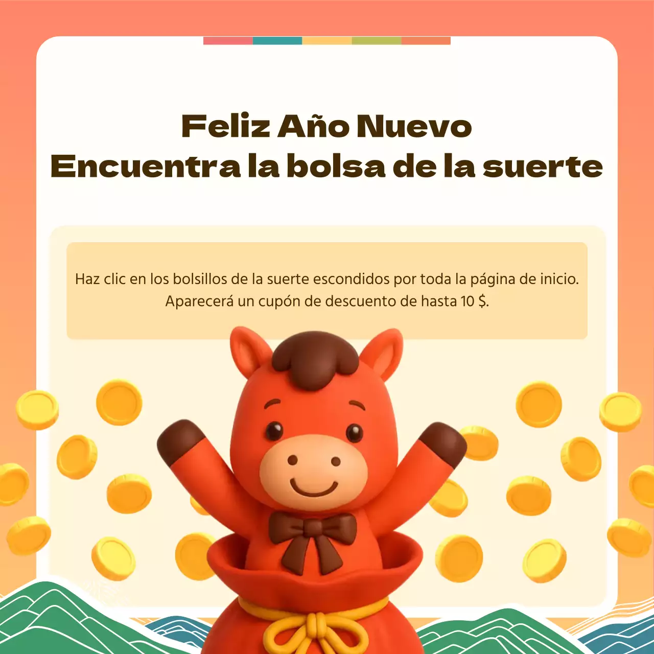 Promoción del evento de Año Nuevo de Orange Baby