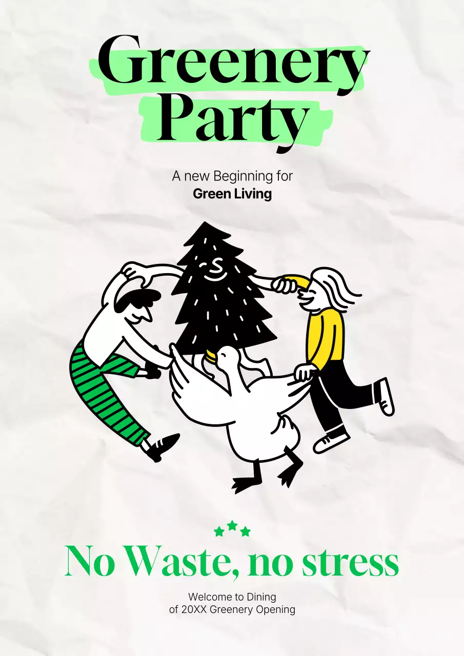 Poster Acara Ekologi Hijau Modern