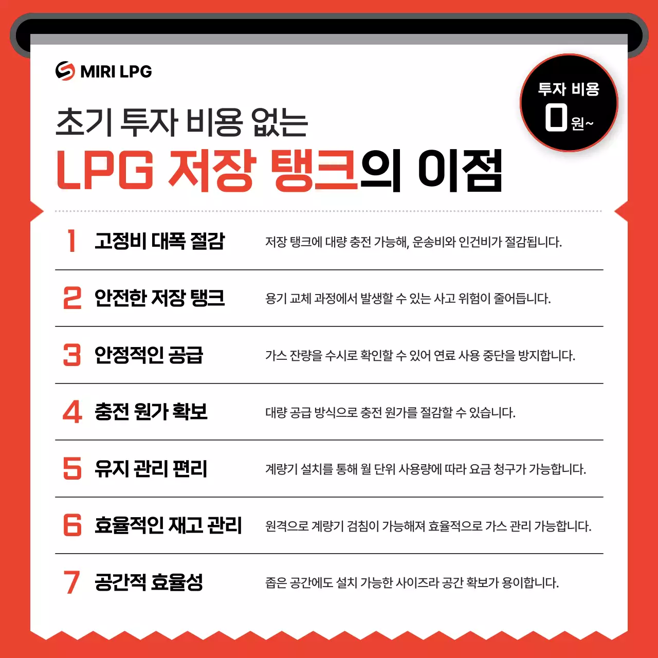 빨강 심플 에너지 관리 안내