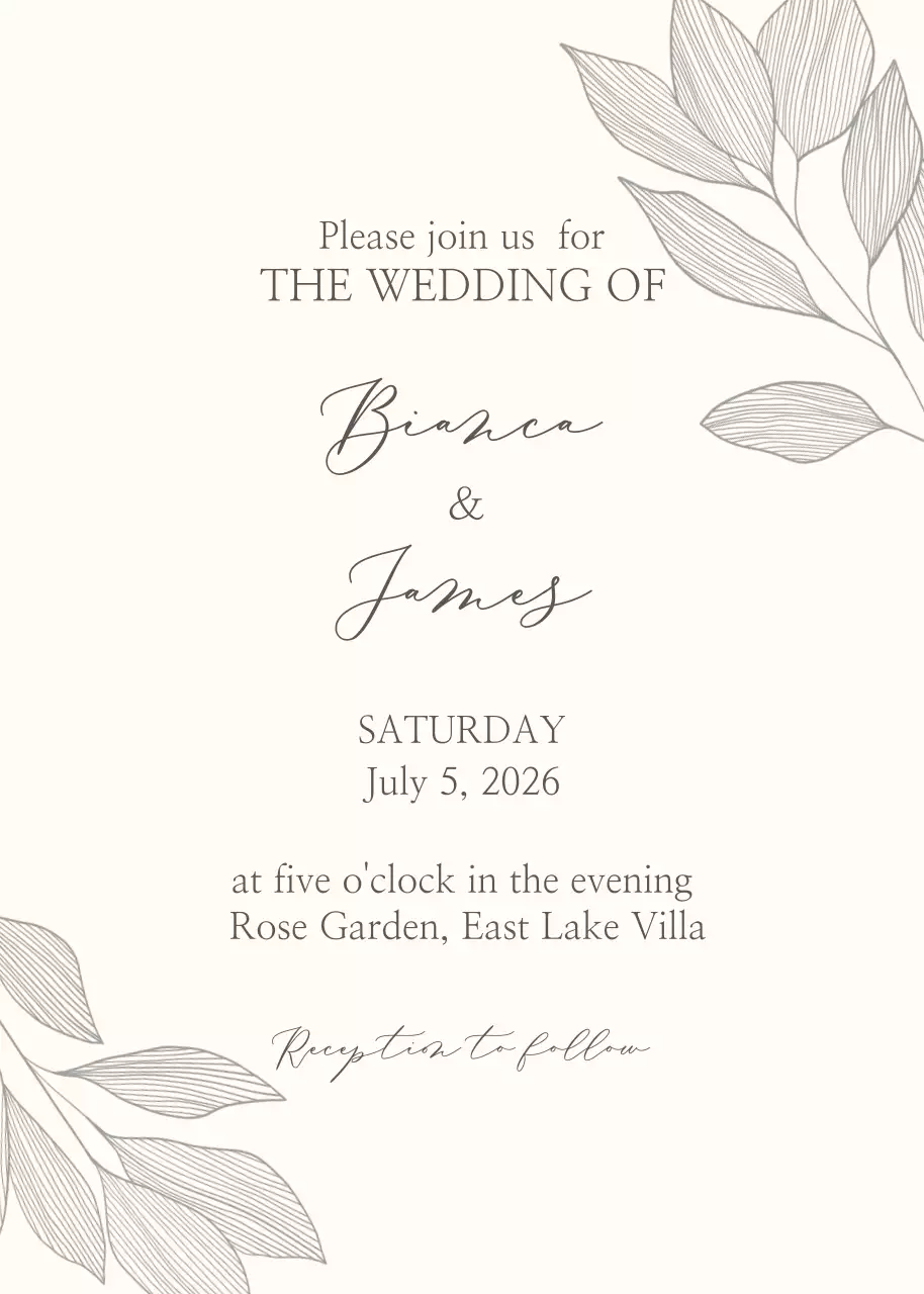 Hình vẽ đường nét đơn sắc lá cây