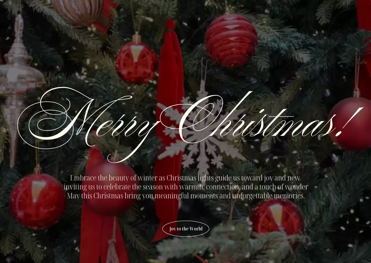 빨강 클래식 크리스마스 엽서