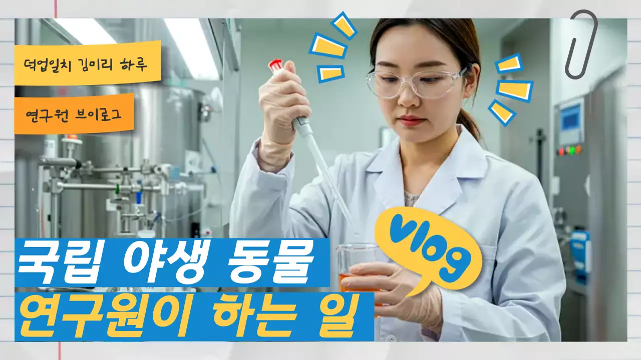 하늘색 모던 연구 홍보