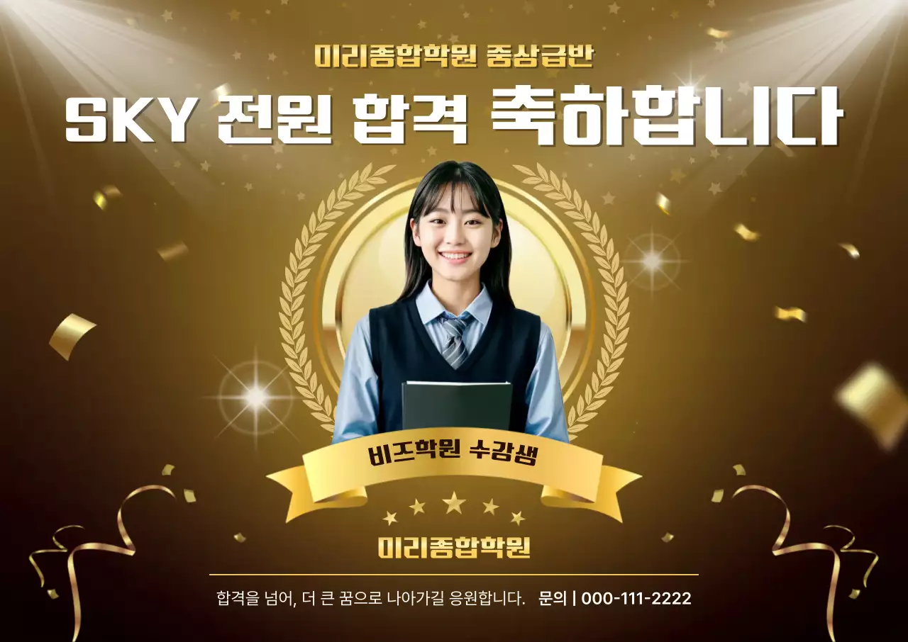 골드 클래식 학원 홍보