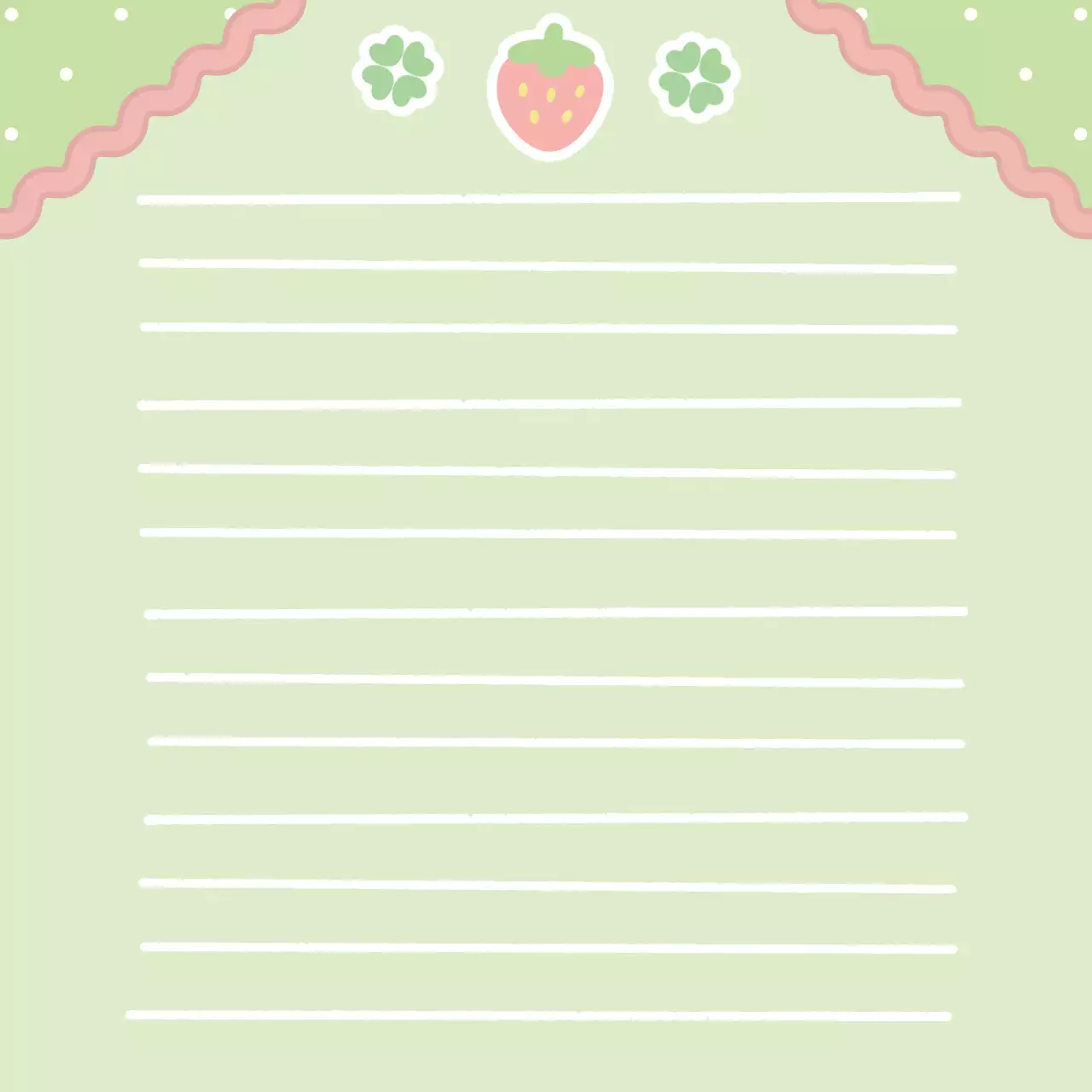 연두 아기자기한 다꾸 엽서