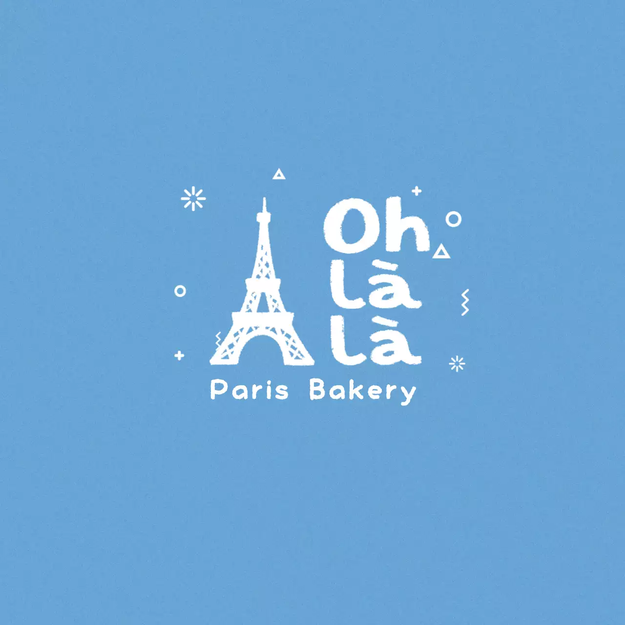 하늘색 심플 베이커리 홍보