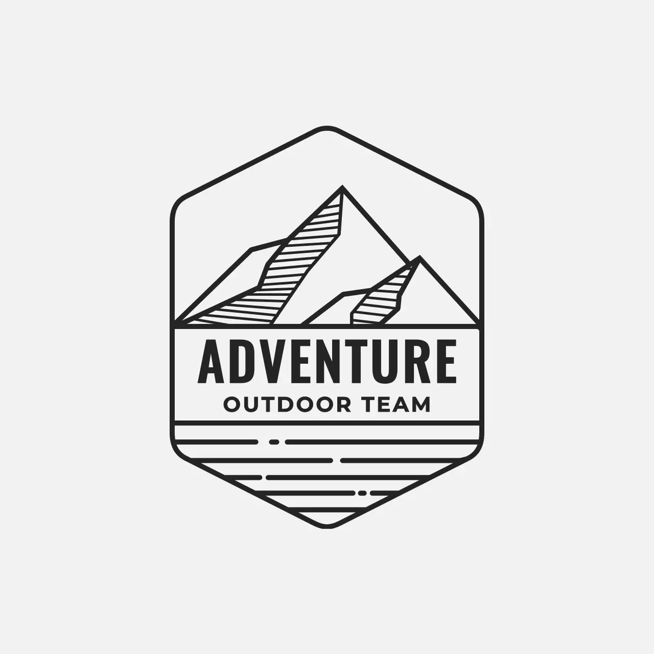 black minimal adventure for brand identity