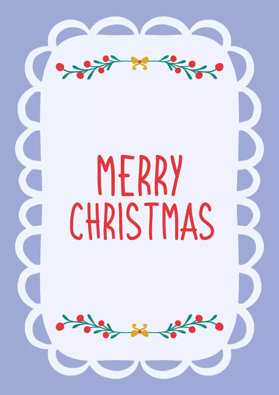 Purple vintage Christmas greetings