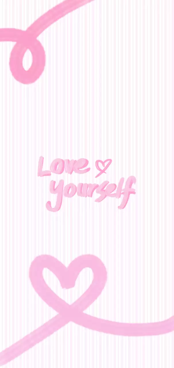 핑크 심플 자기계발 포스터