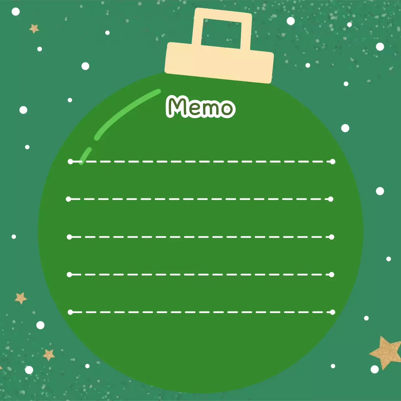 초록 아기자기한 메모지 문구