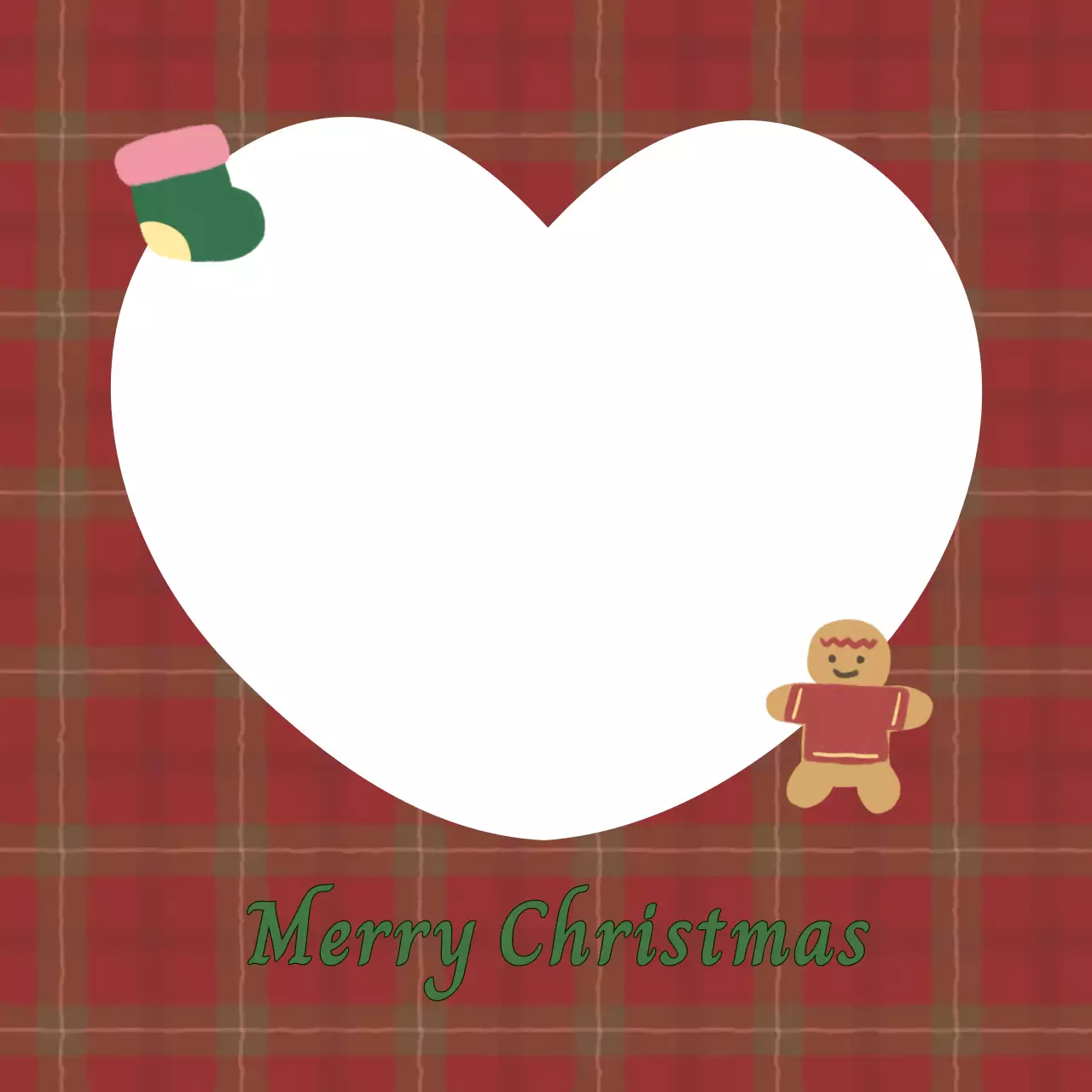 빨강 빈티지 크리스마스 초대장