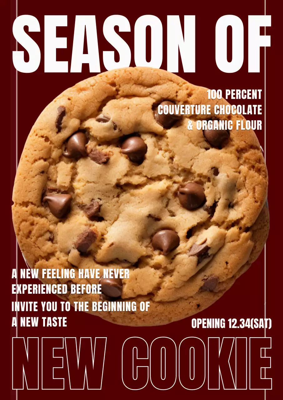 빨강 모던 디저트 홍보