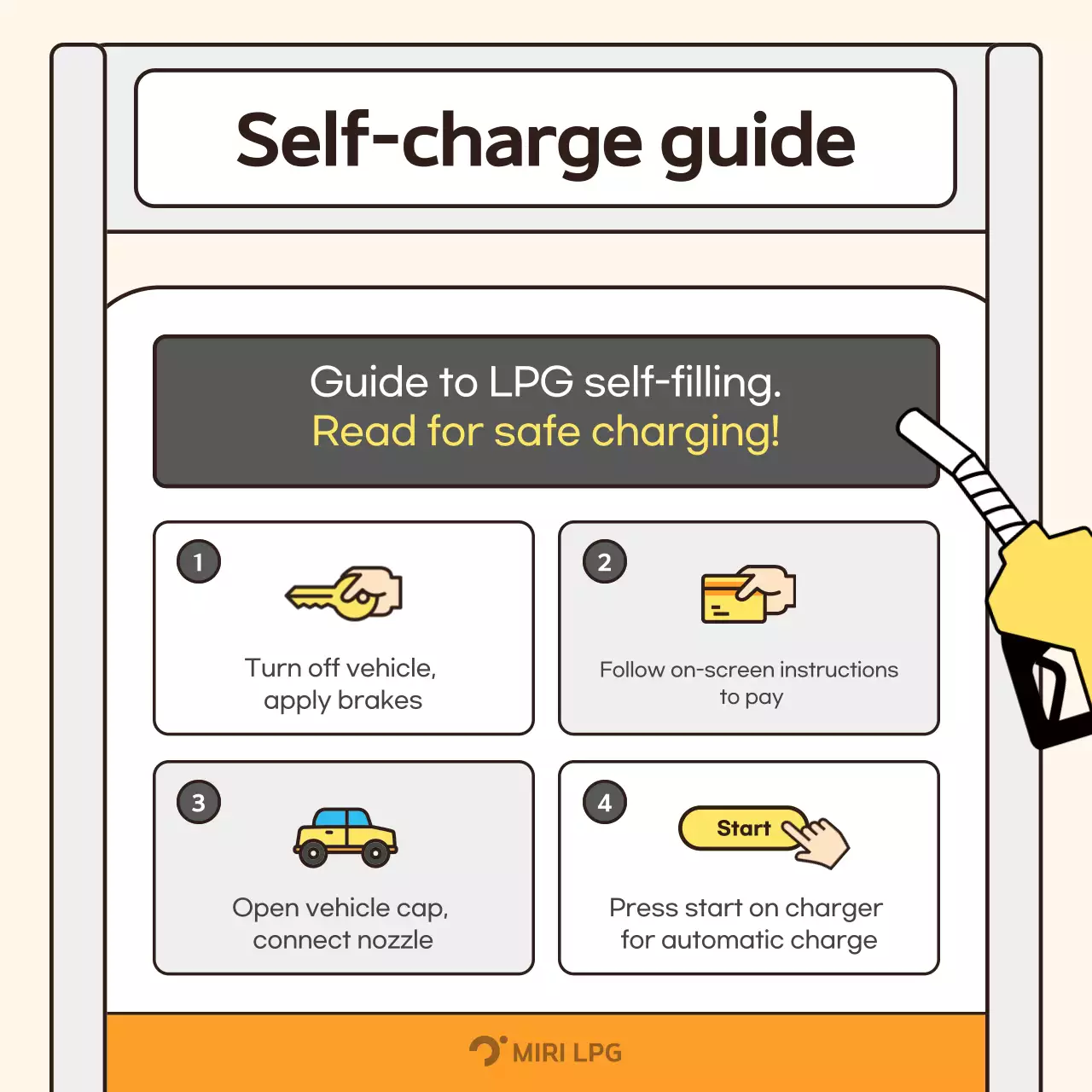 Orange cute car commercial