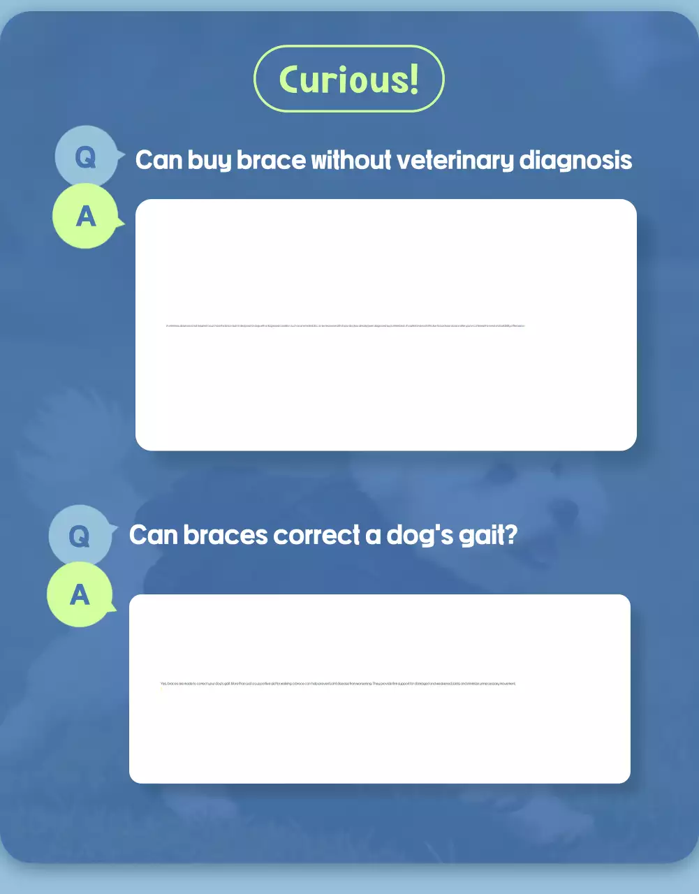 Sky Blue Simple Pet Advertisement