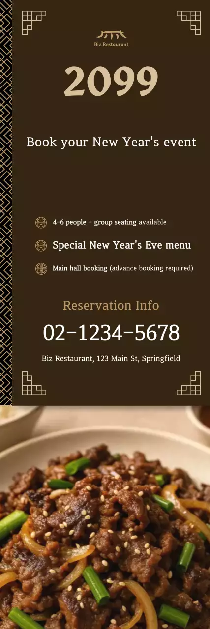 Brown Traditional New Year's Gathering Guide
