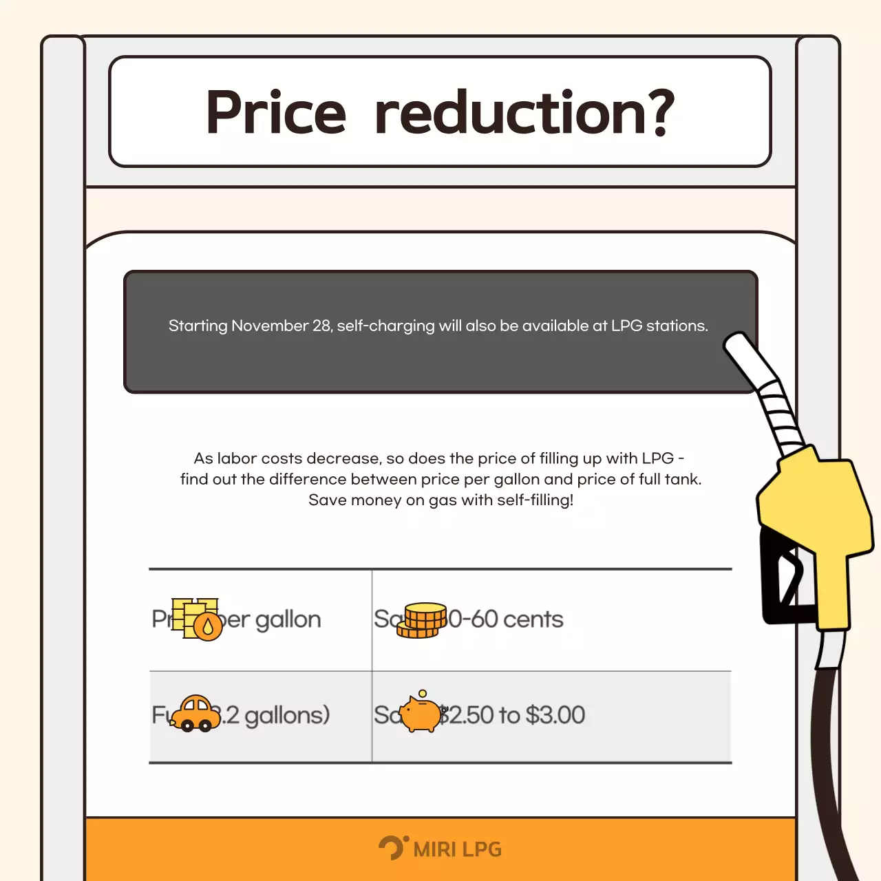 Orange cute car commercial