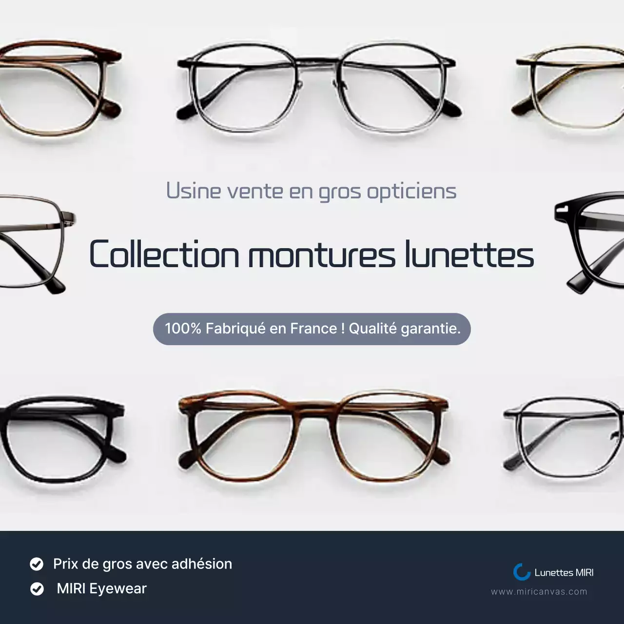 Promotion des lunettes modernes grises