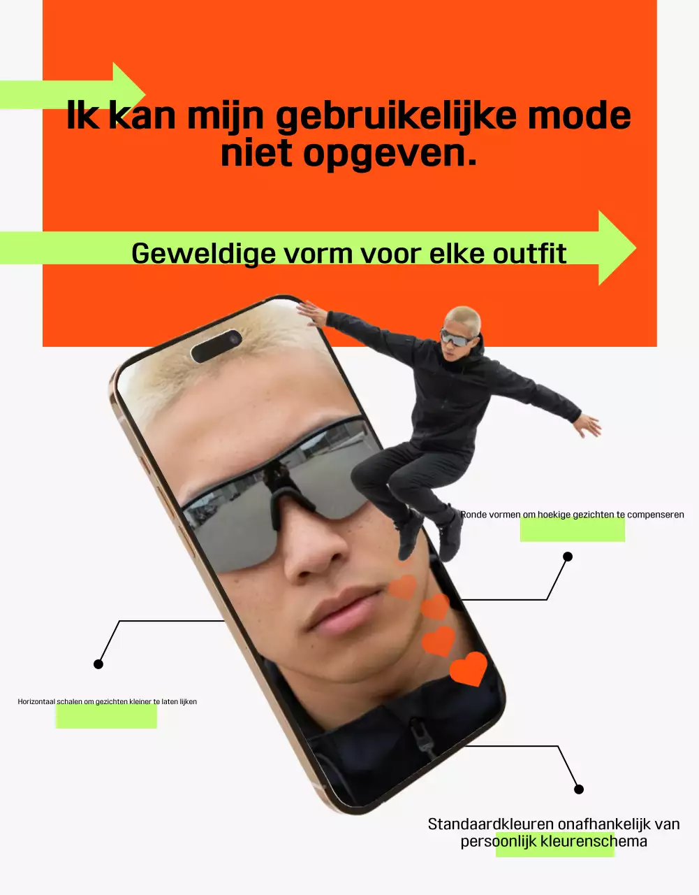 Oranje moderne zomerreclame