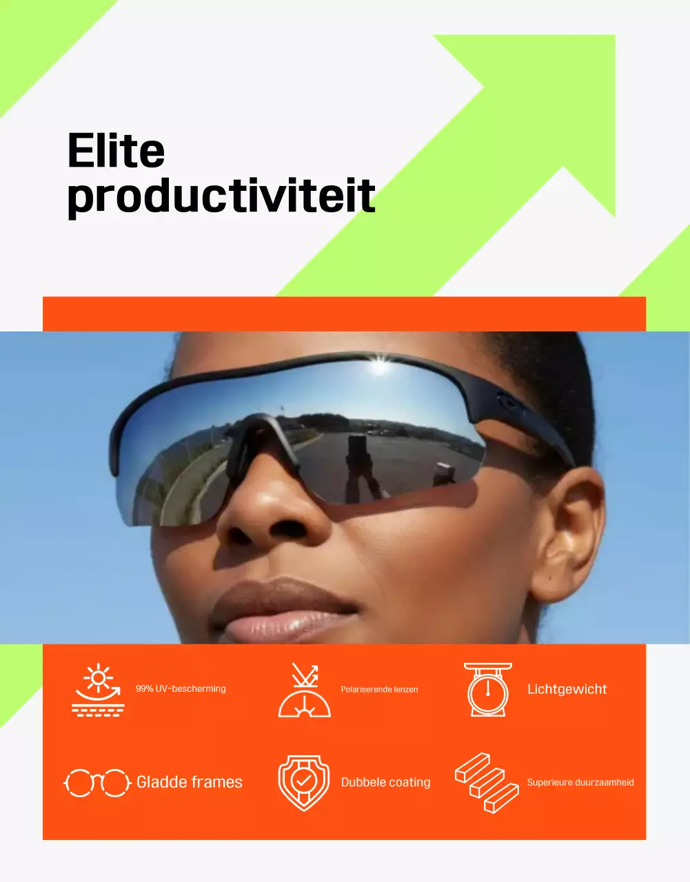Oranje moderne zomerreclame